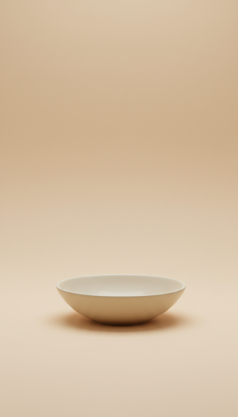 Minimalist Ceramic Cat Food Bowl Cream Mist